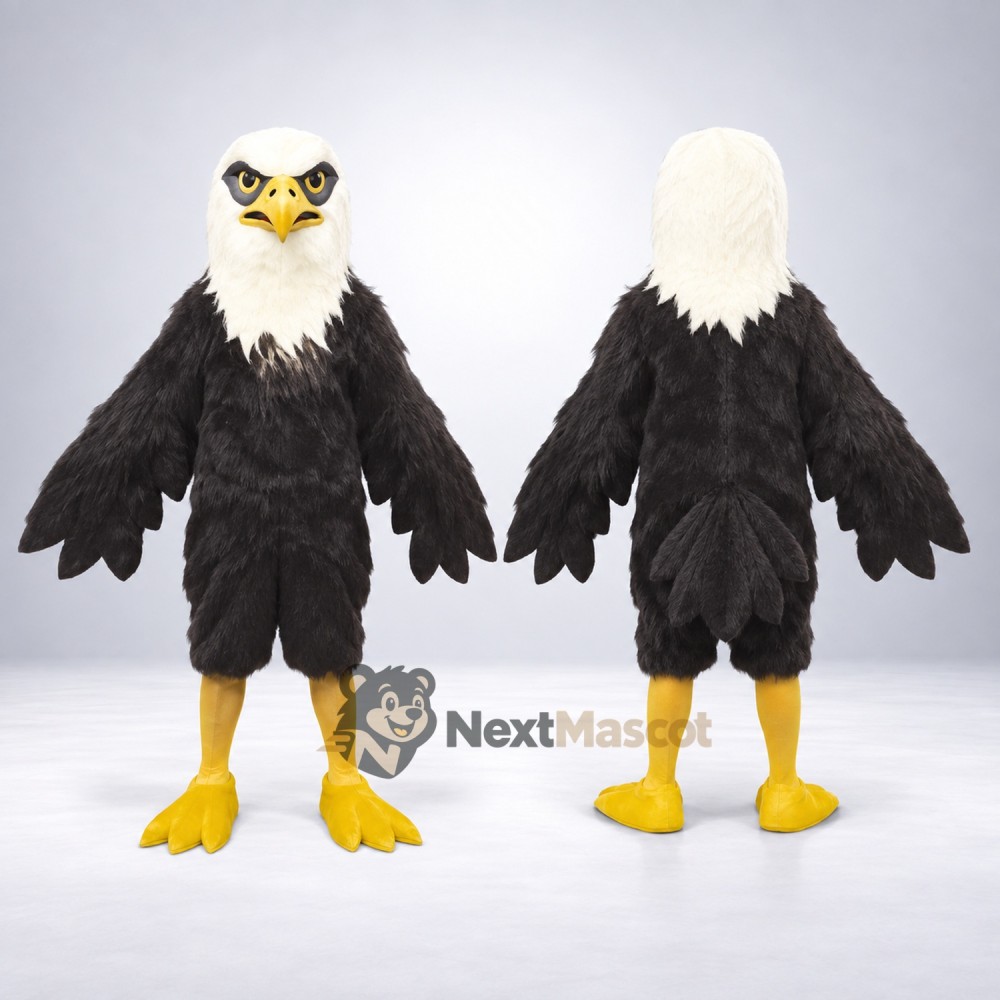 Bald Eagle Mascot Costume for Fundraising Shows Bald Eagle Mascot Costume for Fundraising Shows
