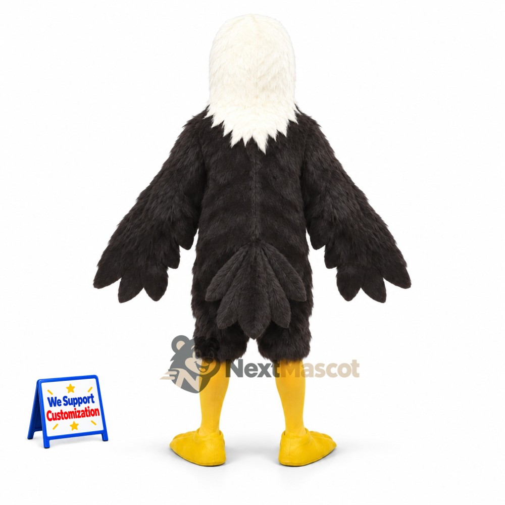 Bald Eagle Mascot Costume for Fundraising Shows Bald Eagle Mascot Costume for Fundraising Shows