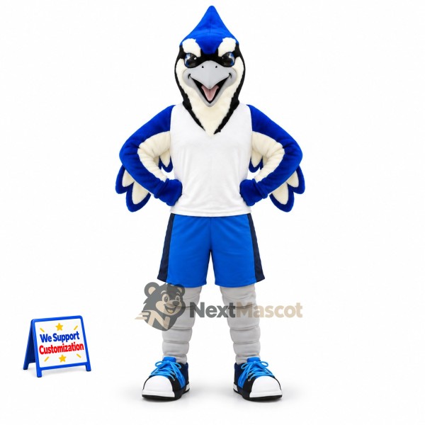 Blue Jay Mascot Costume for Grand Openings