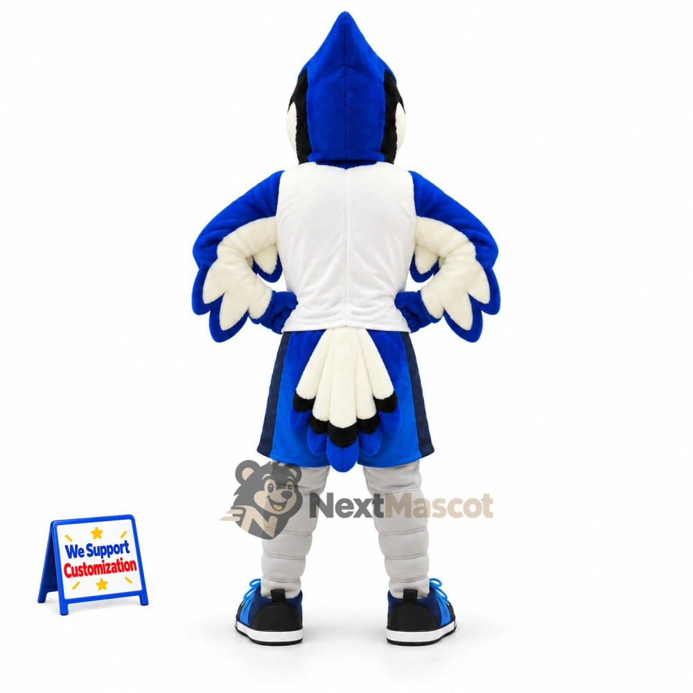 Blue Jay Mascot Costume for Grand Openings Blue Jay Mascot Costume for Grand Openings