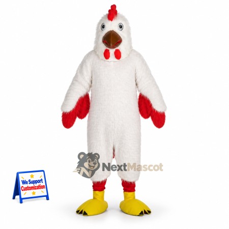 Rooster Mascot Costume - White for Youth Events Rooster Mascot Costume - White for Youth Events