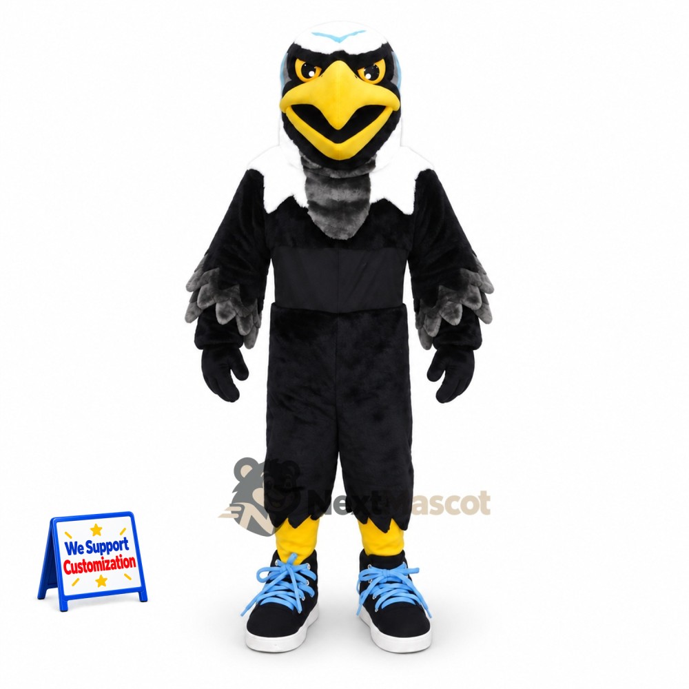 Eagle Mascot Costume - Black for Community Events Eagle Mascot Costume - Black for Community Events