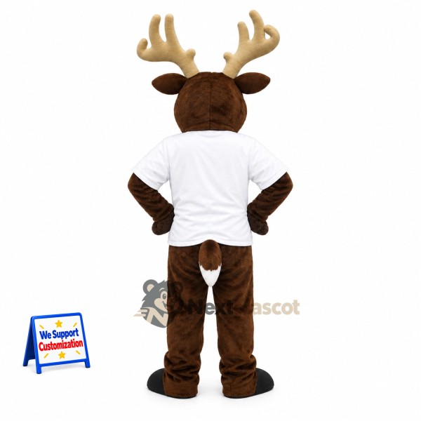 Deer Mascot Costume - White Shirt for Parades