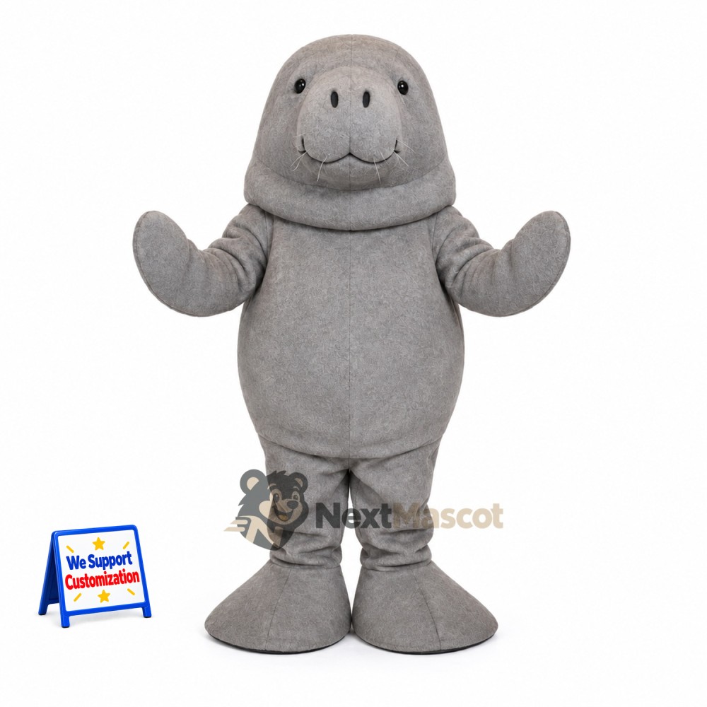 Seal Mascot Costume - Gray for Ocean Festivals