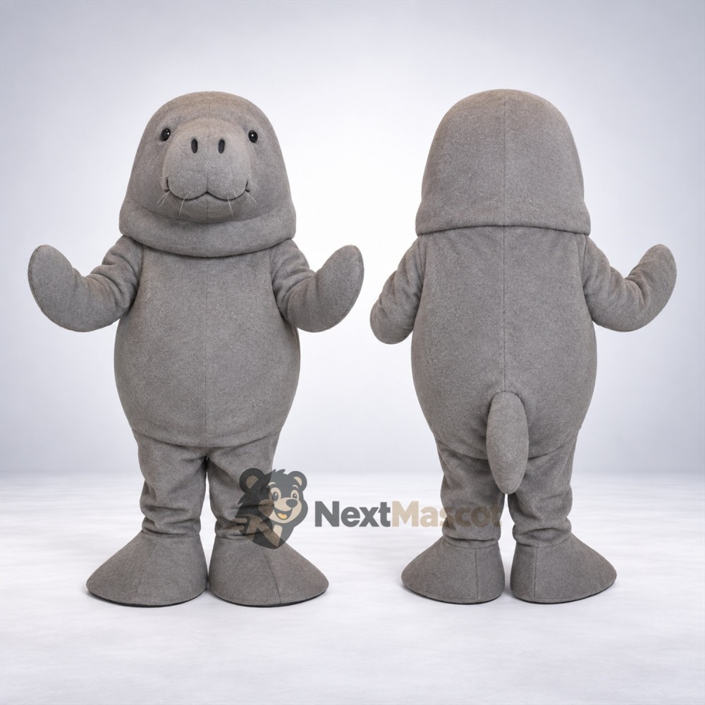 Seal Mascot Costume - Gray for Ocean Festivals