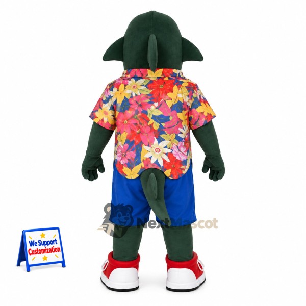 Shark Mascot Costume - Hawaiian Shirt for Aquarium Events