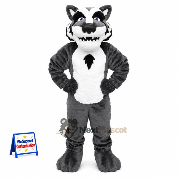 Raccoon Mascot Costume - Gray for Street Fairs