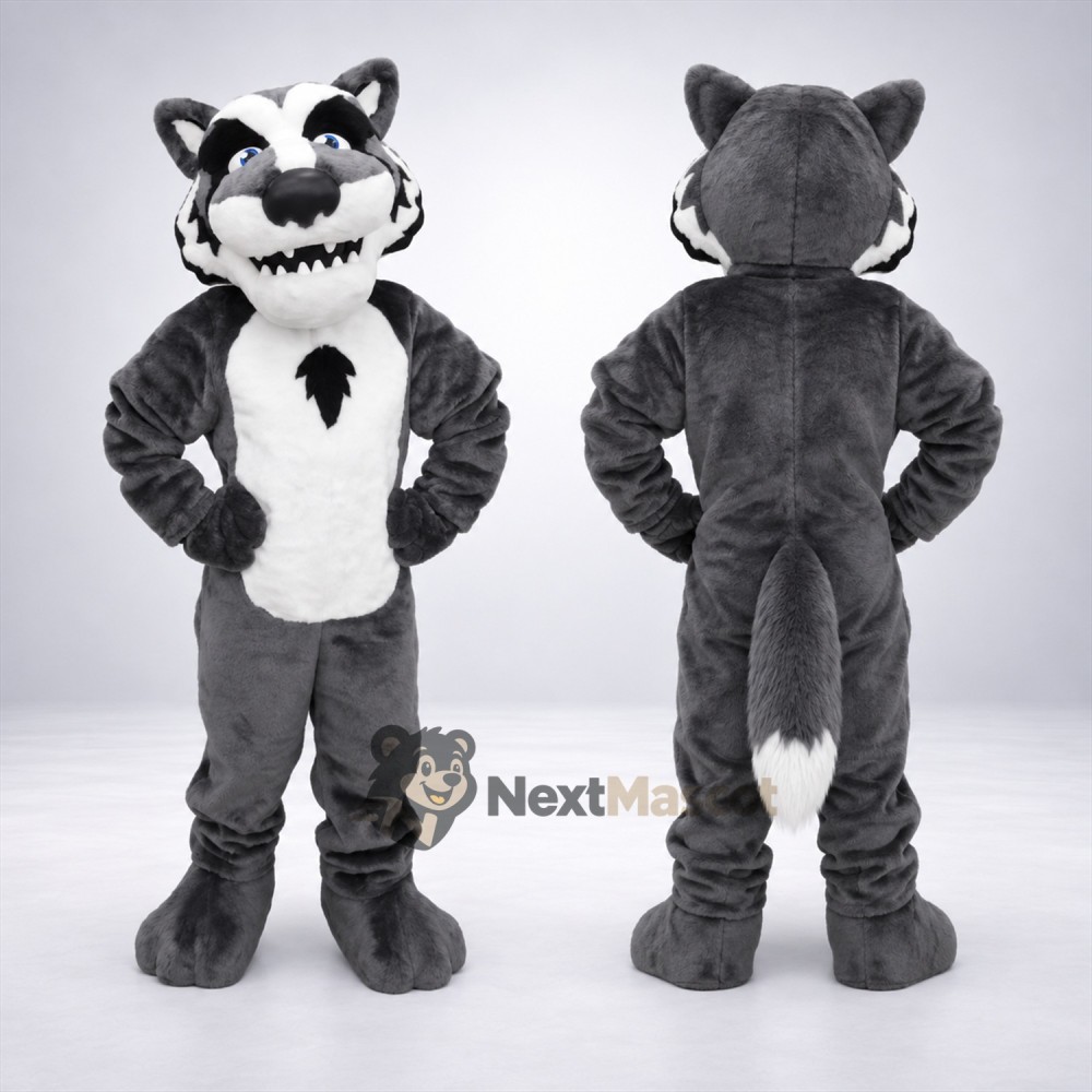 Raccoon Mascot Costume - Gray for Street Fairs Raccoon Mascot Costume - Gray for Street Fairs
