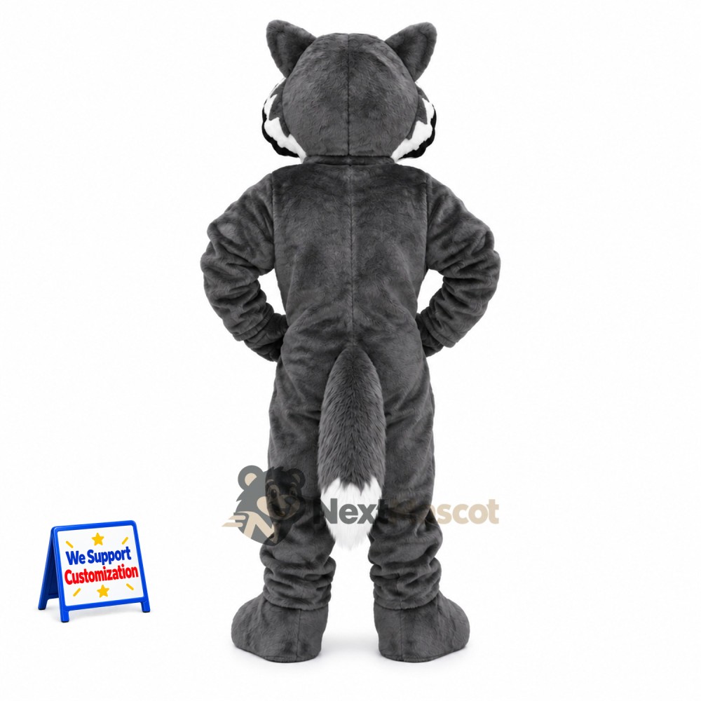 Raccoon Mascot Costume - Gray for Street Fairs Raccoon Mascot Costume - Gray for Street Fairs