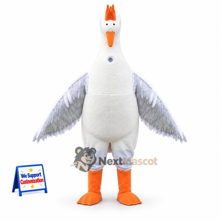 Goose Mascot Costume - White for School Spirit Goose Mascot Costume - White for School Spirit