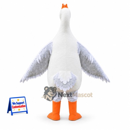 Goose Mascot Costume - White for School Spirit Goose Mascot Costume - White for School Spirit