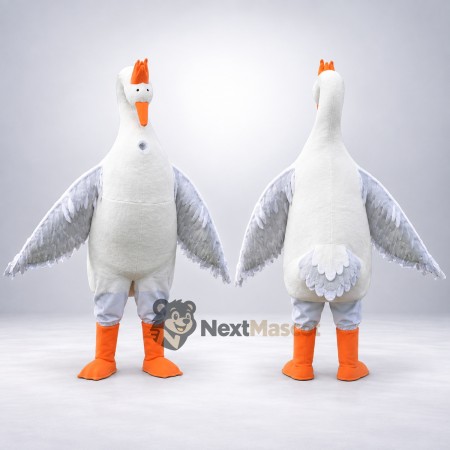 Goose Mascot Costume - White for School Spirit Goose Mascot Costume - White for School Spirit