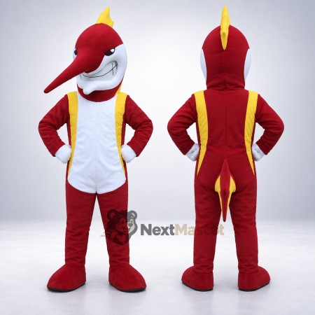 Woodpecker Mascot Costume - Red Jacket Woodpecker Mascot Costume - Red Jacket
