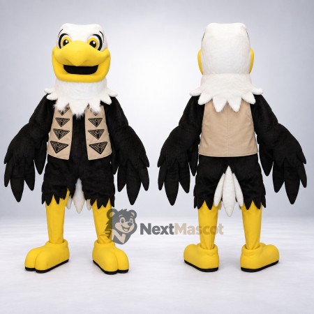 Bald Eagle Mascot Costume - Patterned Vest Bald Eagle Mascot Costume - Patterned Vest