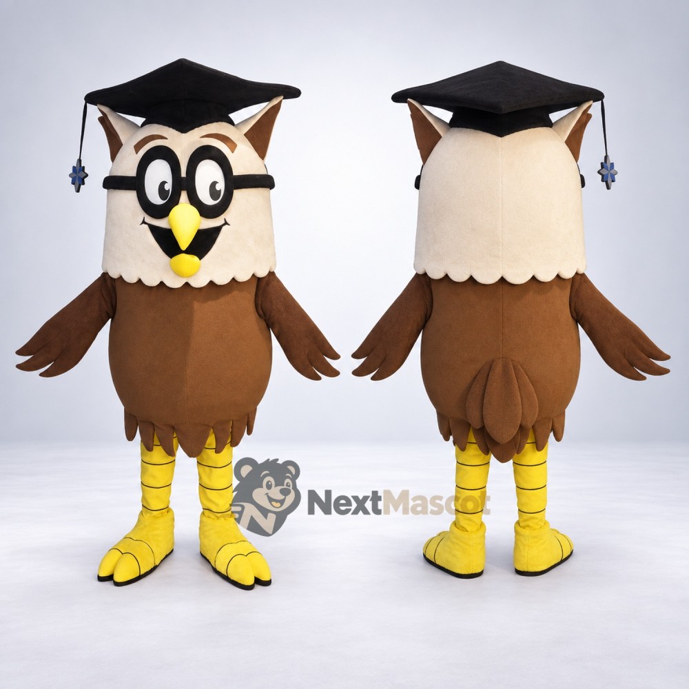 Owl Mascot Costume - Graduation Style for Festivals
