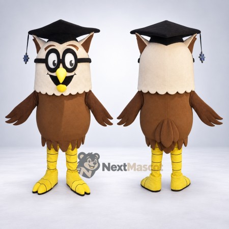 Owl Mascot Costume - Graduation Style for Festivals