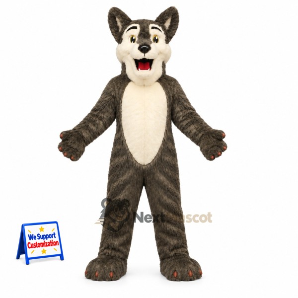 Wolf Mascot Costume - Brown for School Events