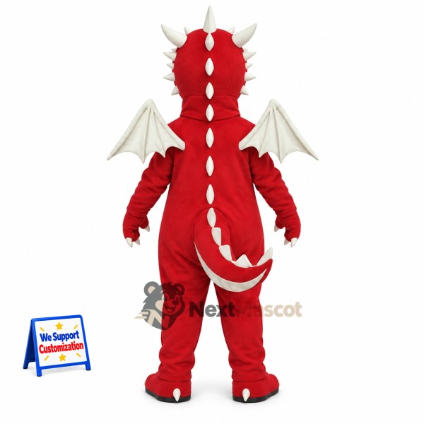 Dragon Mascot Costume - Red for Festivals Dragon Mascot Costume - Red for Festivals