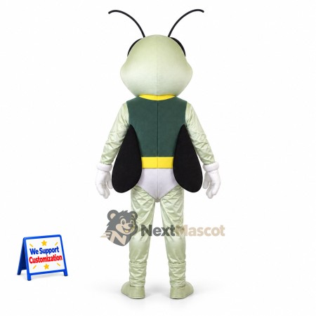 Grasshopper Mascot Costume - Pale, Green Grasshopper Mascot Costume - Pale, Green