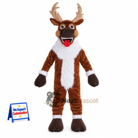 Deer Mascot Costume - Brown for School Carnivals Deer Mascot Costume - Brown for School Carnivals