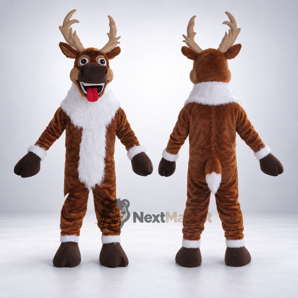 Deer Mascot Costume - Brown for School Carnivals Deer Mascot Costume - Brown for School Carnivals