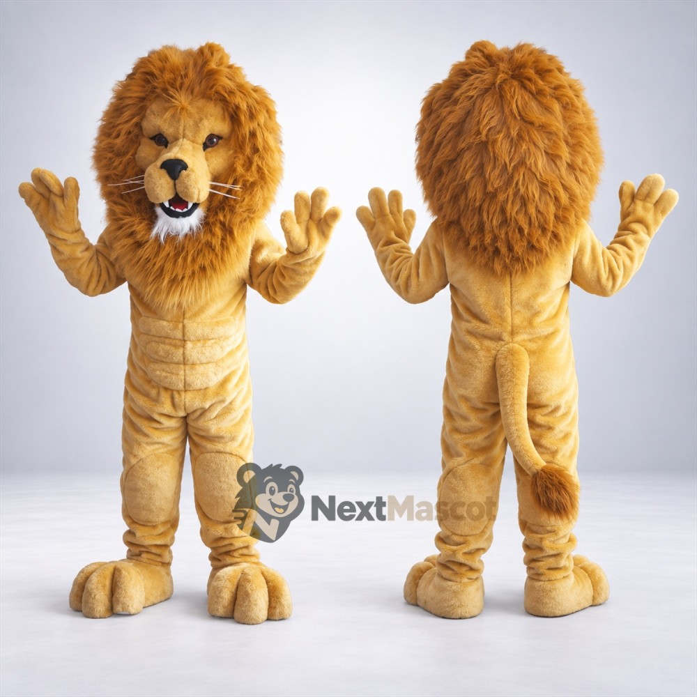 Lion Mascot Costume - Tan for Pep Rallies Lion Mascot Costume - Tan for Pep Rallies