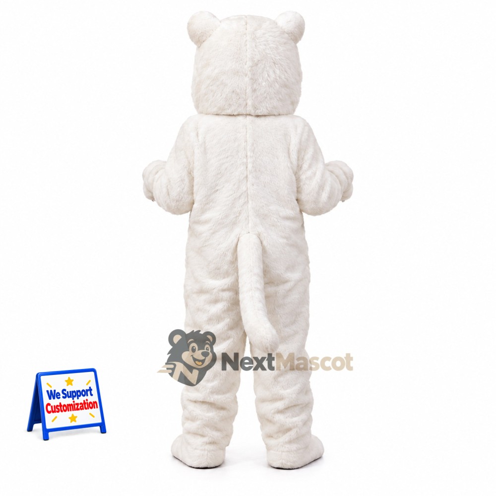 Bear Mascot Costume - White for School Parades Bear Mascot Costume - White for School Parades