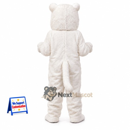 Bear Mascot Costume - White for School Parades Bear Mascot Costume - White for School Parades