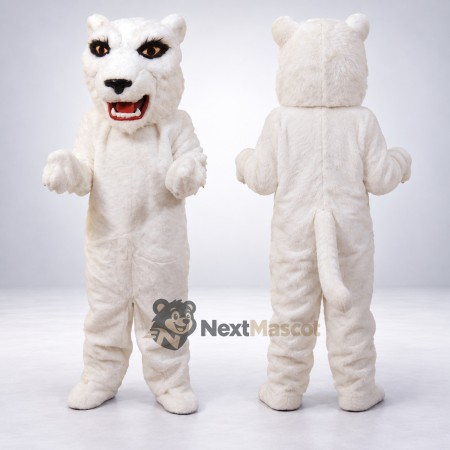 Bear Mascot Costume - White for School Parades Bear Mascot Costume - White for School Parades
