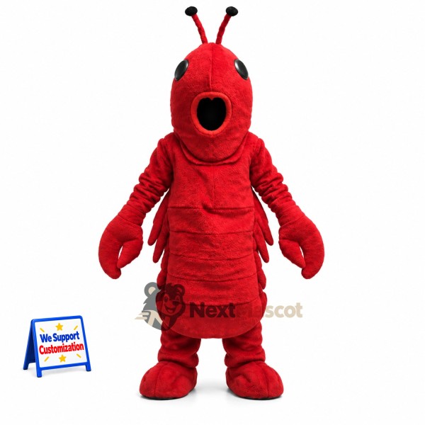 Lobster Mascot Costume - Red for Carnivals
