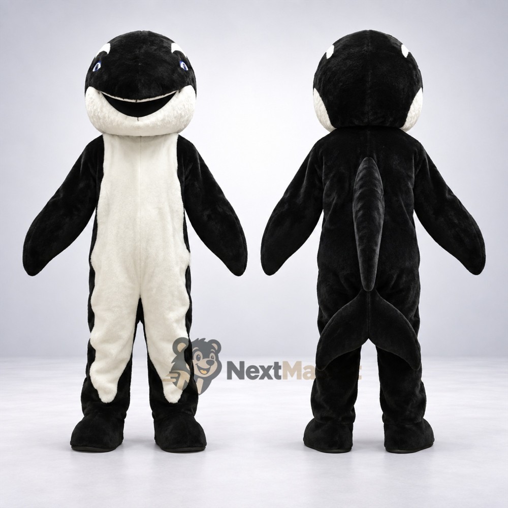 Orca Mascot Costume Orca Mascot Costume