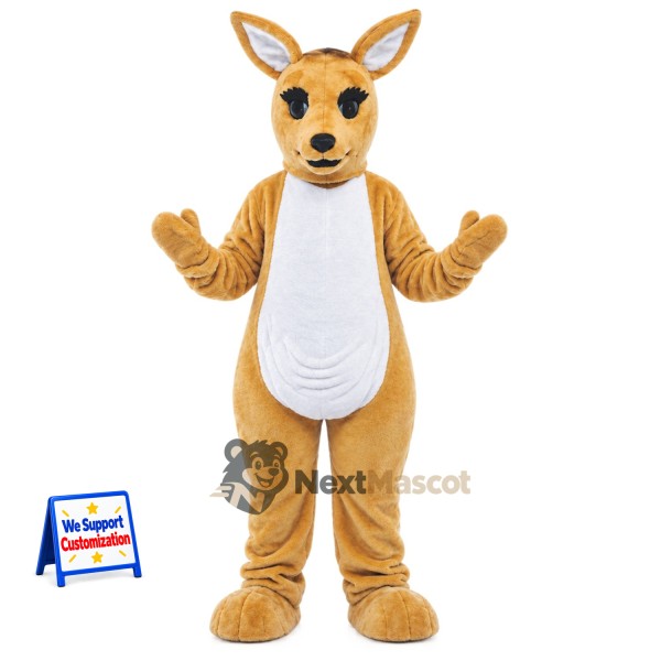 Kangaroo Mascot Costume - Brown for Promotions