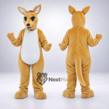 Kangaroo Mascot Costume - Brown for Promotions Kangaroo Mascot Costume - Brown for Promotions