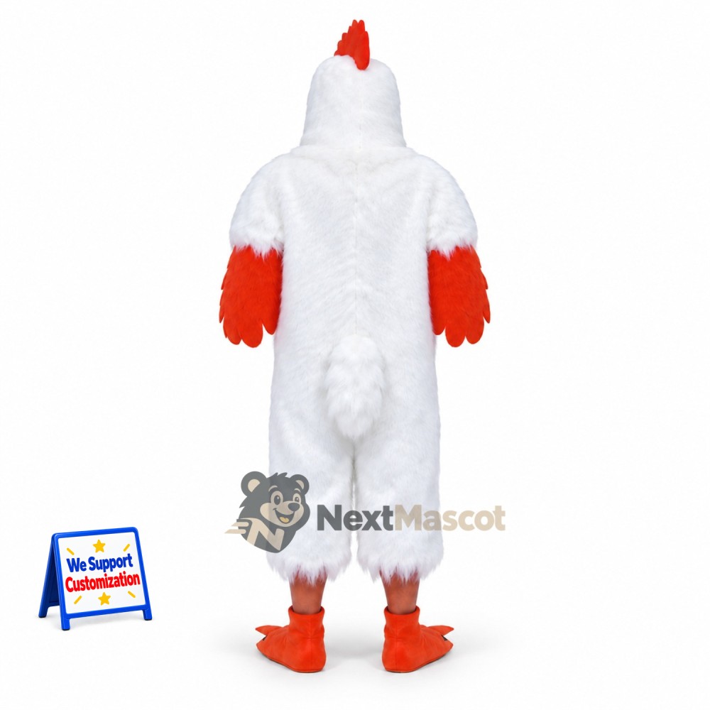 Rooster Mascot Costume - White for Summer Events Rooster Mascot Costume - White for Summer Events
