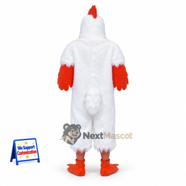 Rooster Mascot Costume - White for Summer Events Rooster Mascot Costume - White for Summer Events