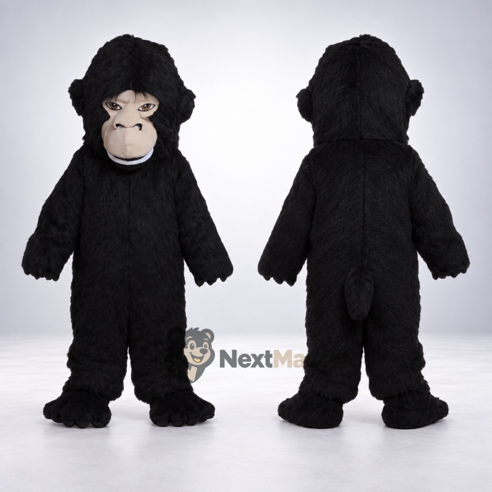 Gorilla Mascot Costume - Black for Fairs