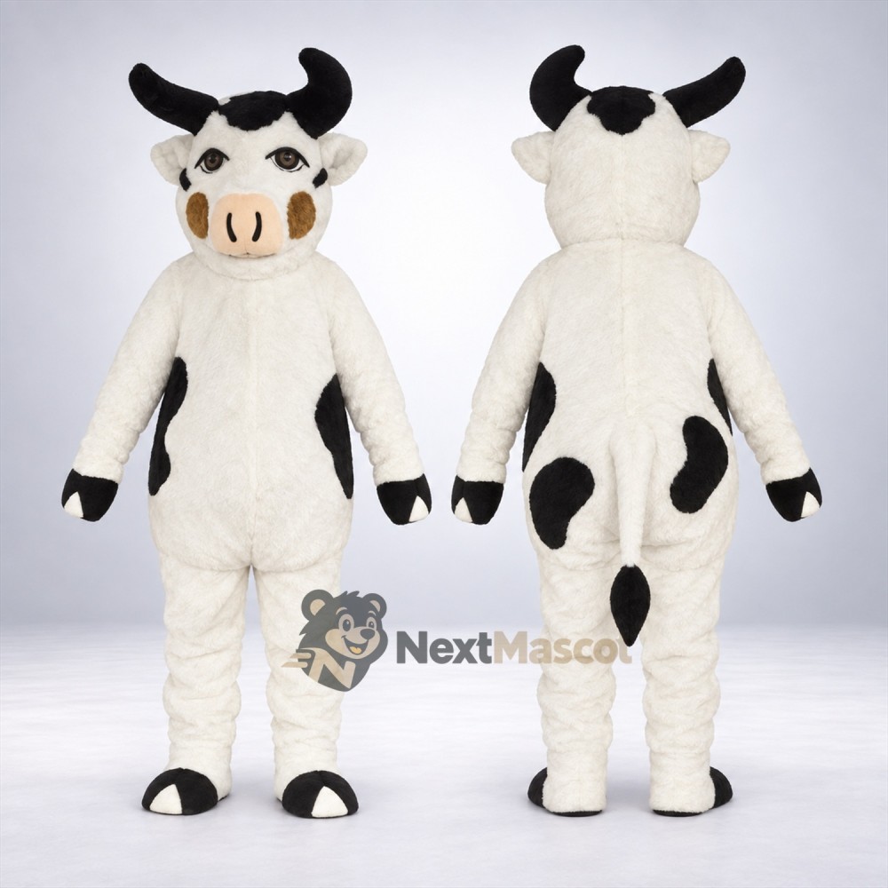 Bull Mascot Costume - White for Parades Bull Mascot Costume - White for Parades