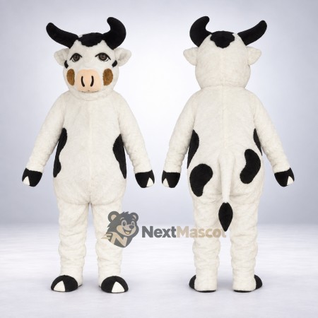 Bull Mascot Costume - White for Parades Bull Mascot Costume - White for Parades