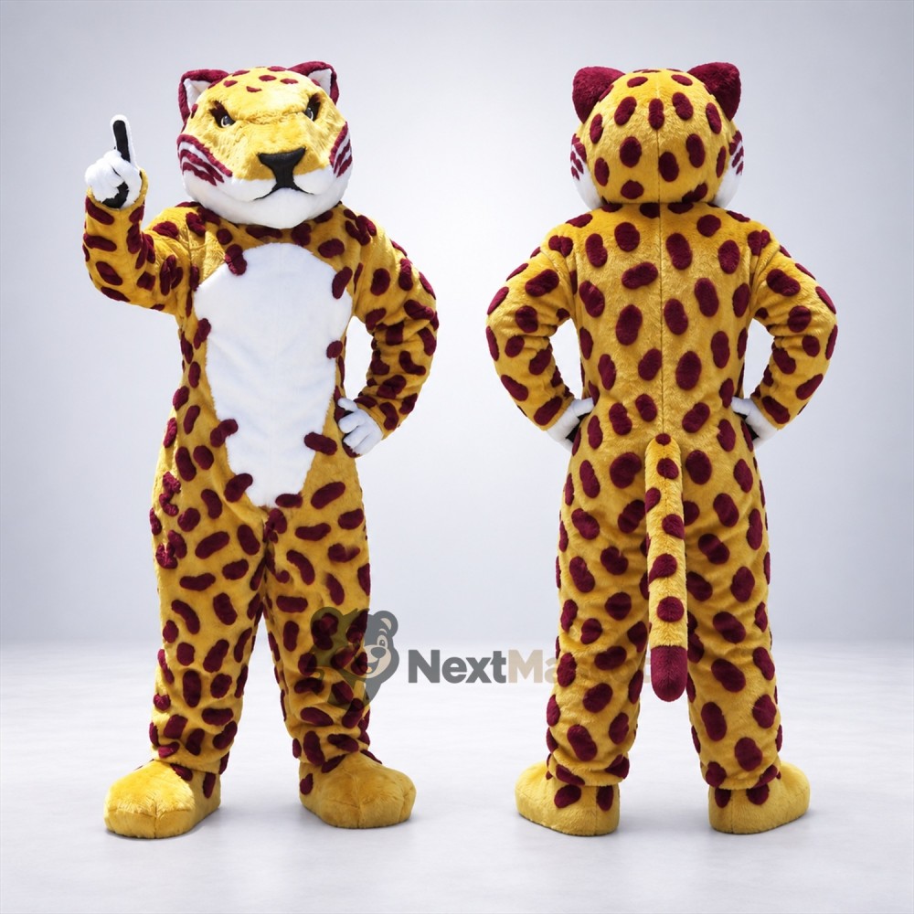 Leopard Mascot Costume - Spotted for School Carnivals Leopard Mascot Costume - Spotted for School Carnivals