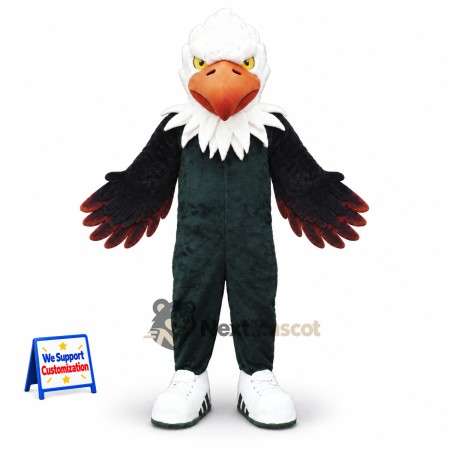 Eagle Mascot Costume - Black for Festivals Eagle Mascot Costume - Black for Festivals