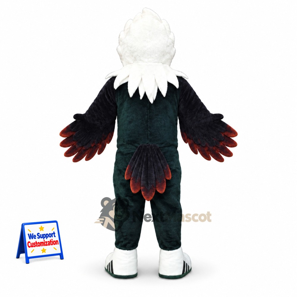 Eagle Mascot Costume - Black for Festivals Eagle Mascot Costume - Black for Festivals