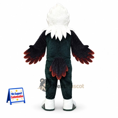 Eagle Mascot Costume - Black for Festivals Eagle Mascot Costume - Black for Festivals
