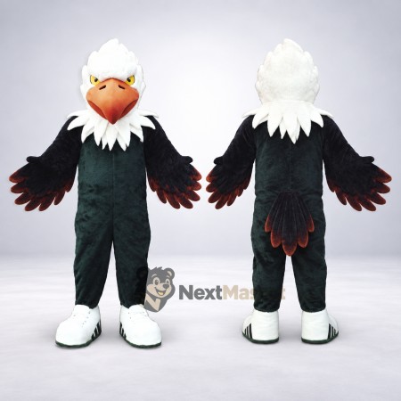 Eagle Mascot Costume - Black for Festivals Eagle Mascot Costume - Black for Festivals