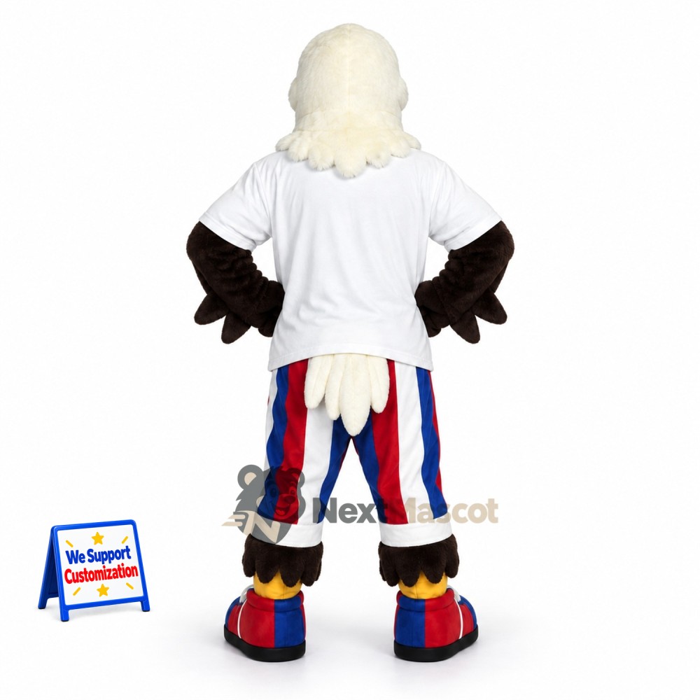 Bald Eagle Mascot Costume - Striped Pants Bald Eagle Mascot Costume - Striped Pants