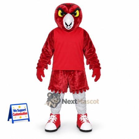 Owl Mascot Costume - Red for Birthday Parties Owl Mascot Costume - Red for Birthday Parties