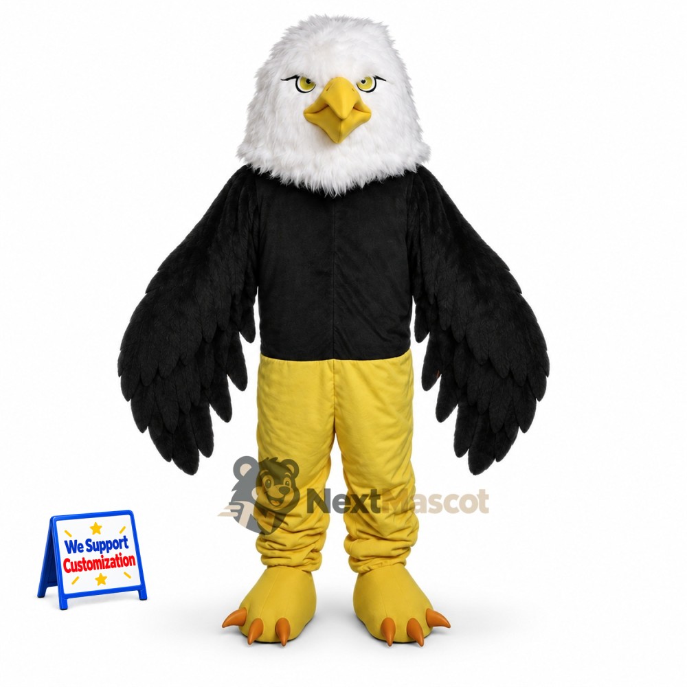 Bald Eagle Mascot Costume - Yellow Pants Bald Eagle Mascot Costume - Yellow Pants