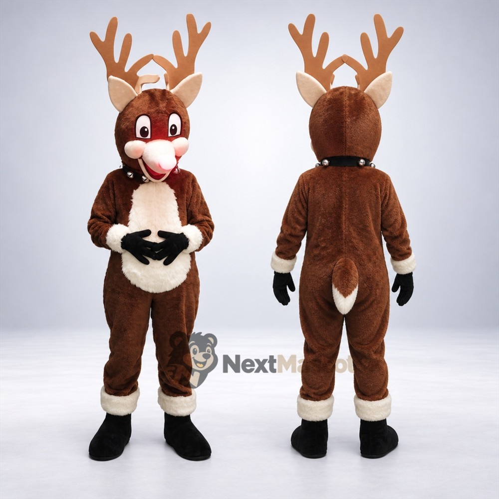 Deer Mascot Costume - Brown for Community Fairs Deer Mascot Costume - Brown for Community Fairs