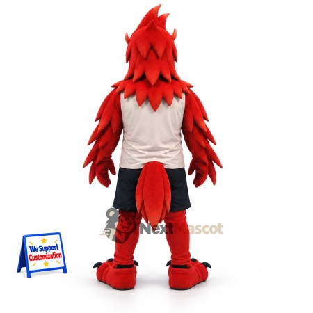 Eagle Mascot Costume - Red, White Shirt for School Events Eagle Mascot Costume - Red, White Shirt for School Events