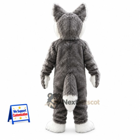 Wolf Mascot Costume - Gray for School Carnivals Wolf Mascot Costume - Gray for School Carnivals
