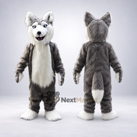 Wolf Mascot Costume - Gray for School Carnivals Wolf Mascot Costume - Gray for School Carnivals